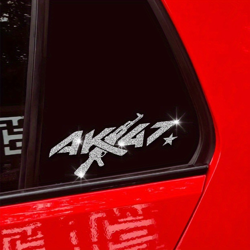 ملصق دراجة نارية AK47 بلمعة ال - مراجعة Glitter Vinyl Roll وسعره