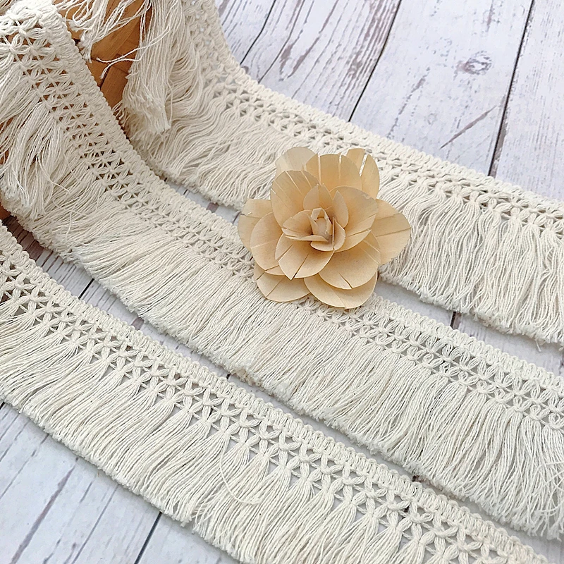 شريط دانتيل قطني بيج بطول 10 ي - مراجعة Fringe Ribbon Sewing وسعره